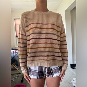 Dry goods pink rose sweater size M